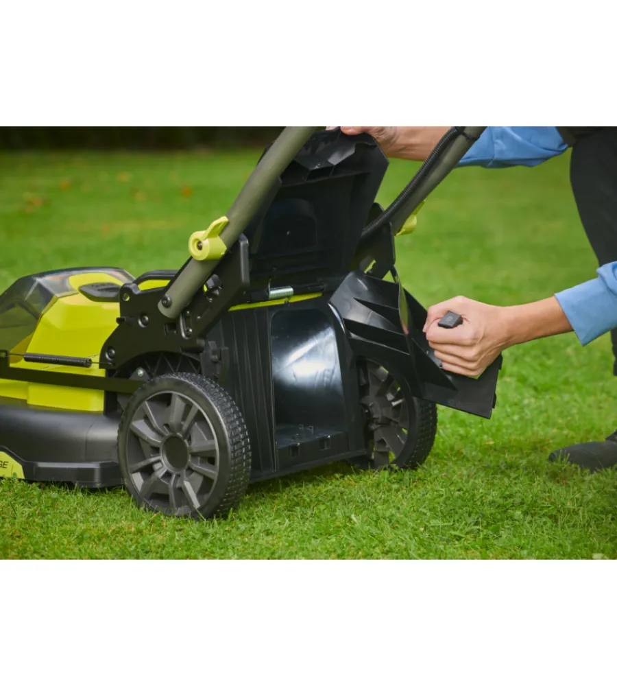 Tagliaerba-Ryobi Tagliaerba a batteria "ry18lmx40c-150" taglio 40cm 18v,batteria 5.0ah inclusa