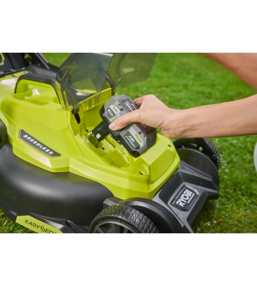Tagliaerba-Ryobi Tagliaerba a batteria "ry18lmx40c-150" taglio 40cm 18v,batteria 5.0ah inclusa