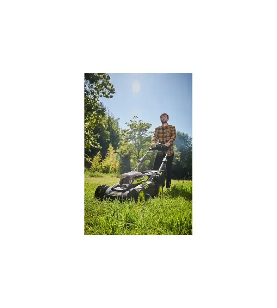 Tagliaerba-Ryobi Tagliaerba a batteria trazionato "ry36lmx51a-160" taglio 51 cm 36v, batteria 6.0 ah inclusa