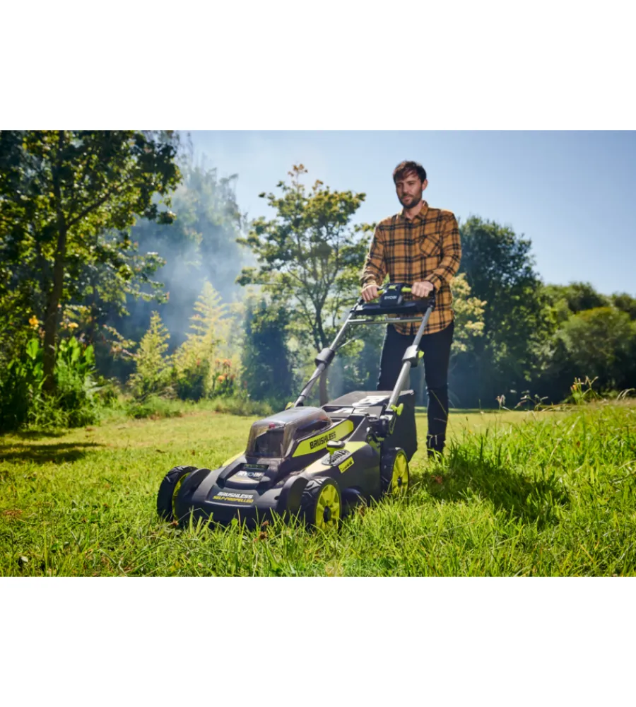 Tagliaerba-Ryobi Tagliaerba a batteria trazionato "ry36lmx51a-160" taglio 51 cm 36v, batteria 6.0 ah inclusa