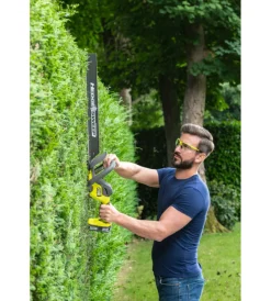 Ryobi Tagliasiepi|Tagliasiepi a batteria "ry18ht55a-0" lama 55 cm 18v, solo corpo macchina