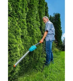 Gardena Tagliasiepi|Tagliasiepi telescopico a batteria "ths 42" lama 42 cm 18v, solo corpo macchina