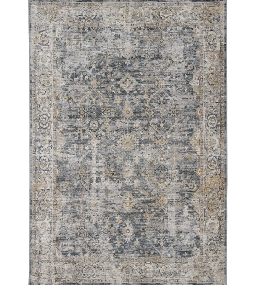 Tessile D'Arredo- Tappeto "caravan" blu grigio, 190x133 cm