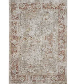 Tessile D'Arredo- Tappeto "caravan" grigio ruggine, 230x160 cm
