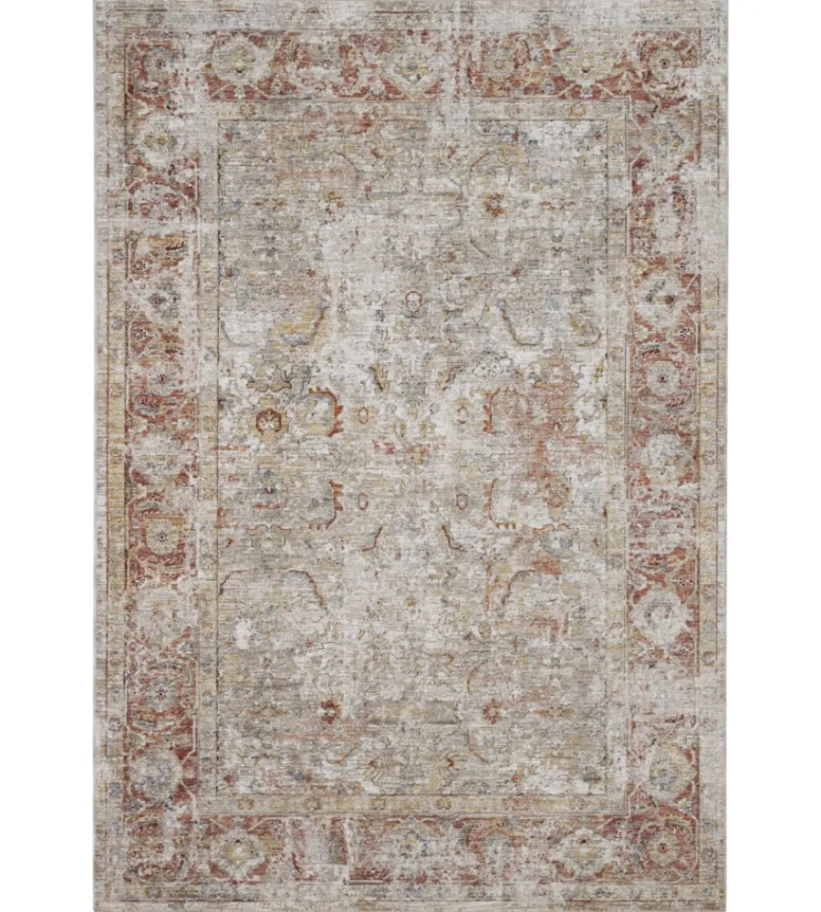 Tessile D'Arredo- Tappeto "caravan" grigio ruggine, 230x160 cm