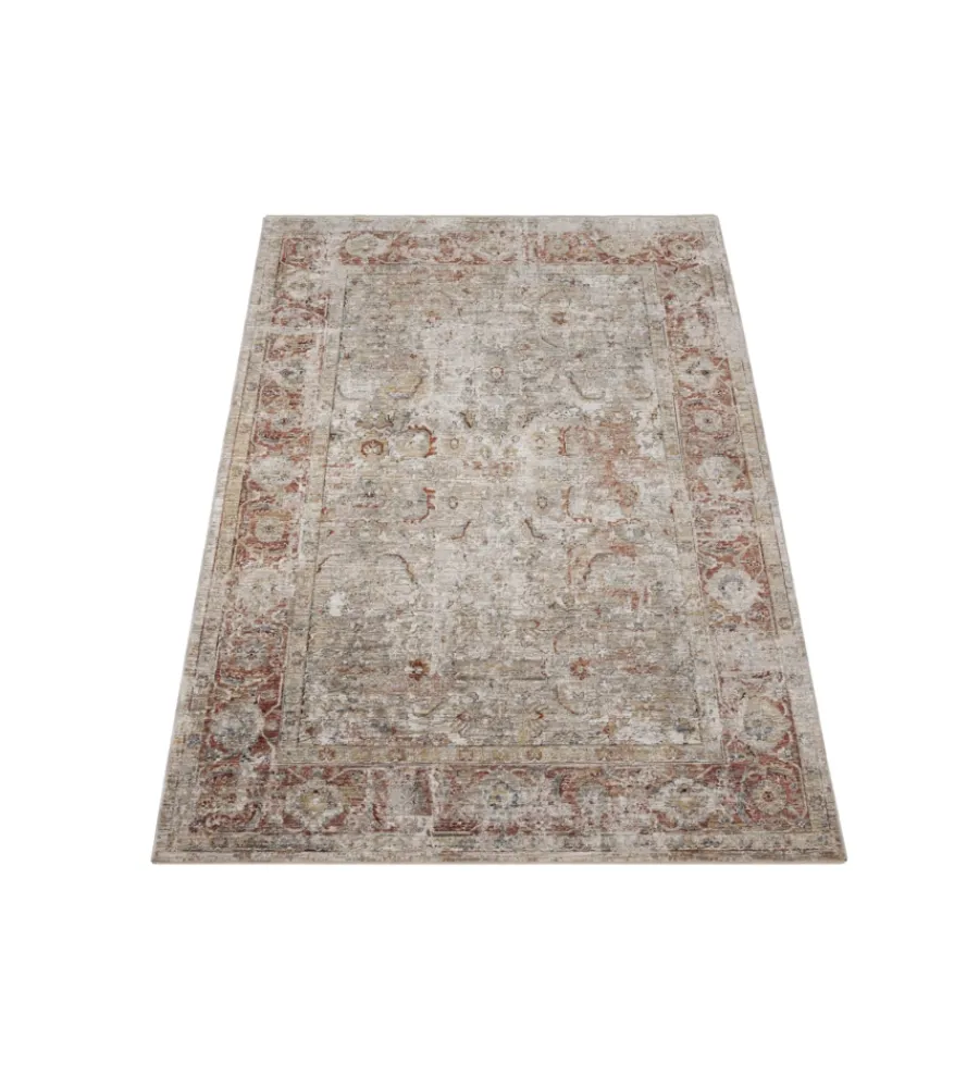 Tessile D'Arredo- Tappeto "caravan" grigio ruggine, 230x160 cm