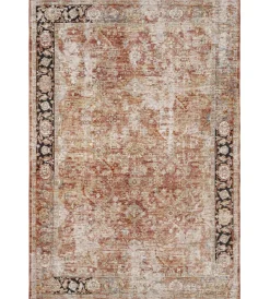 Tessile D'Arredo- Tappeto "caravan" ruggine, 190x133 cm