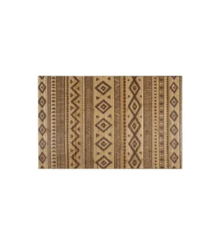 Tessile D'Arredo|Tappeto da interno in bamboo "etnic natural", 80x150 cm