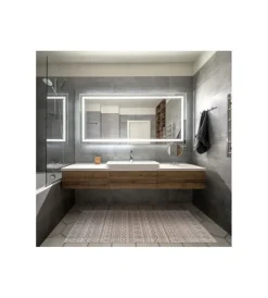 Discount Tappeto da interno in bamboo "etnic bianco-grigio", 60x90 cm Tessile D'Arredo