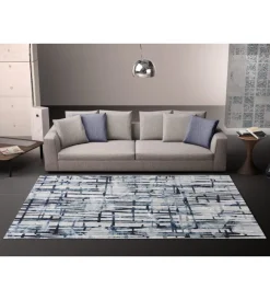 Discount Tappeto "double" celeste, 160x230 cm Tessile D'Arredo