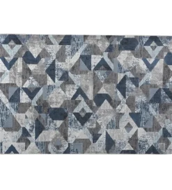 Discount Tappeto "double" grigio celeste, 133x190 cm Tessile D'Arredo