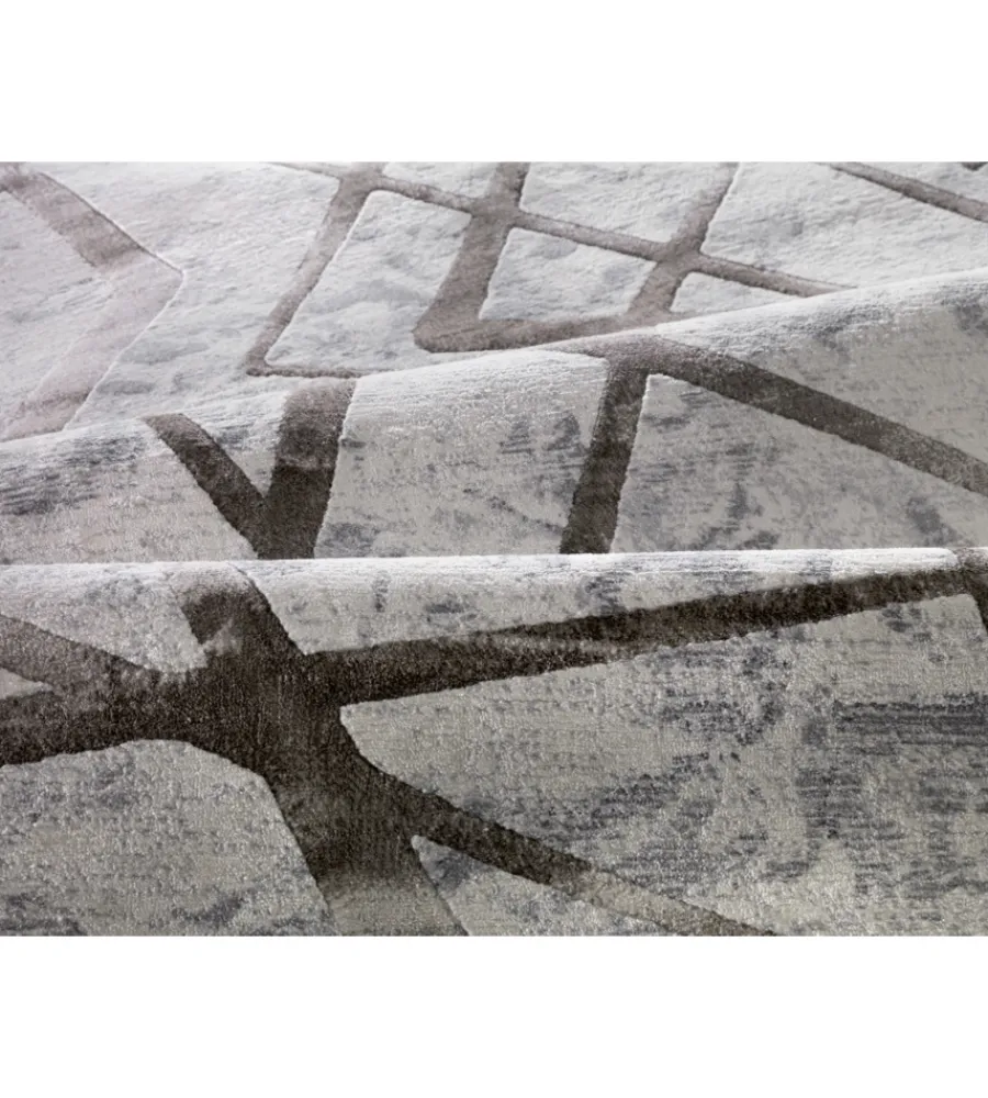 Tessile D'Arredo- Tappeto "double" marrone, 110x170 cm