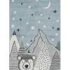 Tessile D'Arredo|Tappeto "fantasia" nordica orso, 100x150 cm
