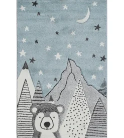 Tessile D'Arredo|Tappeto "fantasia" nordica orso, 100x150 cm