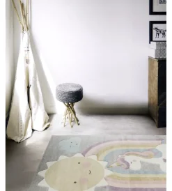 New Tappeto "fantasia" unicorno, 100x150 cm Tessile D'Arredo
