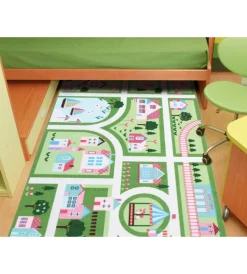 Tessile D'Arredo- Tappeto "green play" verde, 140x80 cm