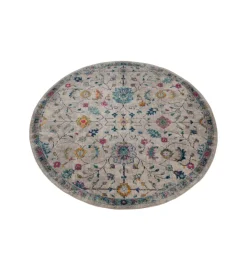 Tessile D'Arredo|Tappeto "mamoo" fantasia floreale rotondo, ø 200 cm