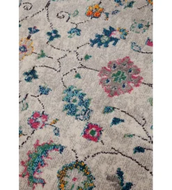 Tessile D'Arredo|Tappeto "mamoo" fantasia floreale rotondo, ø 200 cm