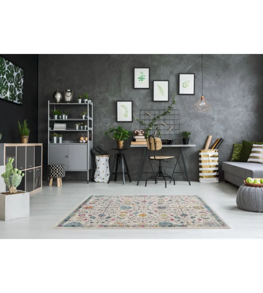 Tessile D'Arredo- Tappeto "mamoo" fantasia floreale, 200x300 cm