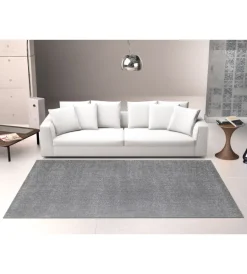 Tessile D'Arredo|Tappeto "milano" tinta unita grigio, 200x300 cm