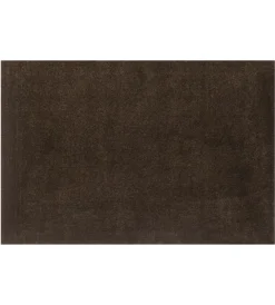 Tessile D'Arredo|Tappeto "milano" tinta unita marrone, 110x170 cm