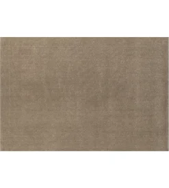 Tessile D'Arredo|Tappeto "milano" tinta unita tortora, 110x170 cm