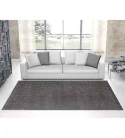 Hot Tappeto "milano" tinta unita grigio, 160x230 cm Tessile D'Arredo