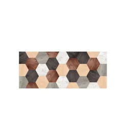 Tessile D'Arredo|Tappeto  "mixed wood" in vinile spessorato, 150x230 cm