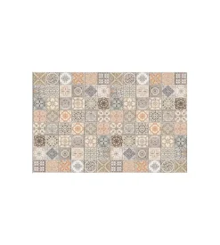 Tessile D'Arredo|Tappeto  "persian tiles" in vinile spessorato, 150x230 cm