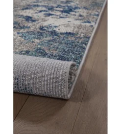 Tessile D'Arredo|Tappeto "soho" ecru blu, 290x200 cm