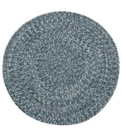 Tessile D'Arredo|Tappeto "solid" rotondo acqua, ø 120 cm