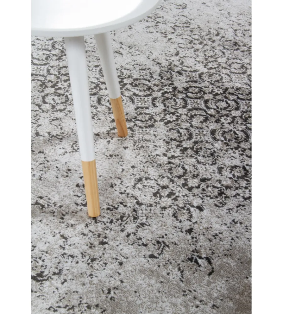 Tessile D'Arredo|Tappeto vintage classico antracite, 160x230 cm