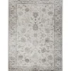 Tessile D'Arredo|Tappeto "vintage" grigio floreale, 160x230 cm