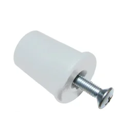 Ferramenta Per Mobili E Infissi- Tappi d'arresto 30 mm. - bianco - 6 pz.