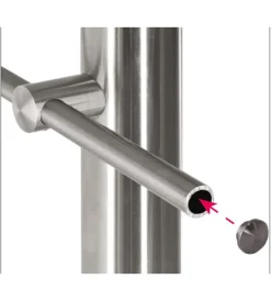 Porte, Scale E Pavimenti-Metal Expert Tappo di chiusura per tondini in acciaio inox - confezione 9 pezzi