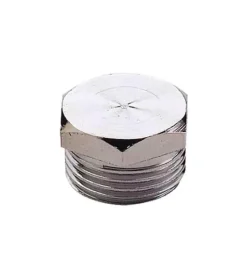 New Tappo esagonale ottone cromato 1/2 Tappi