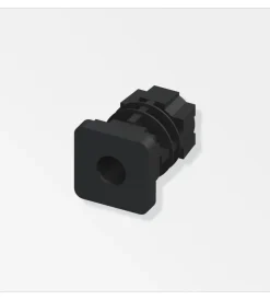 Alfer aluminium Ferramenta Per Mobili E Infissi|Tappo filettato 23.5 nero 2 pezzi.