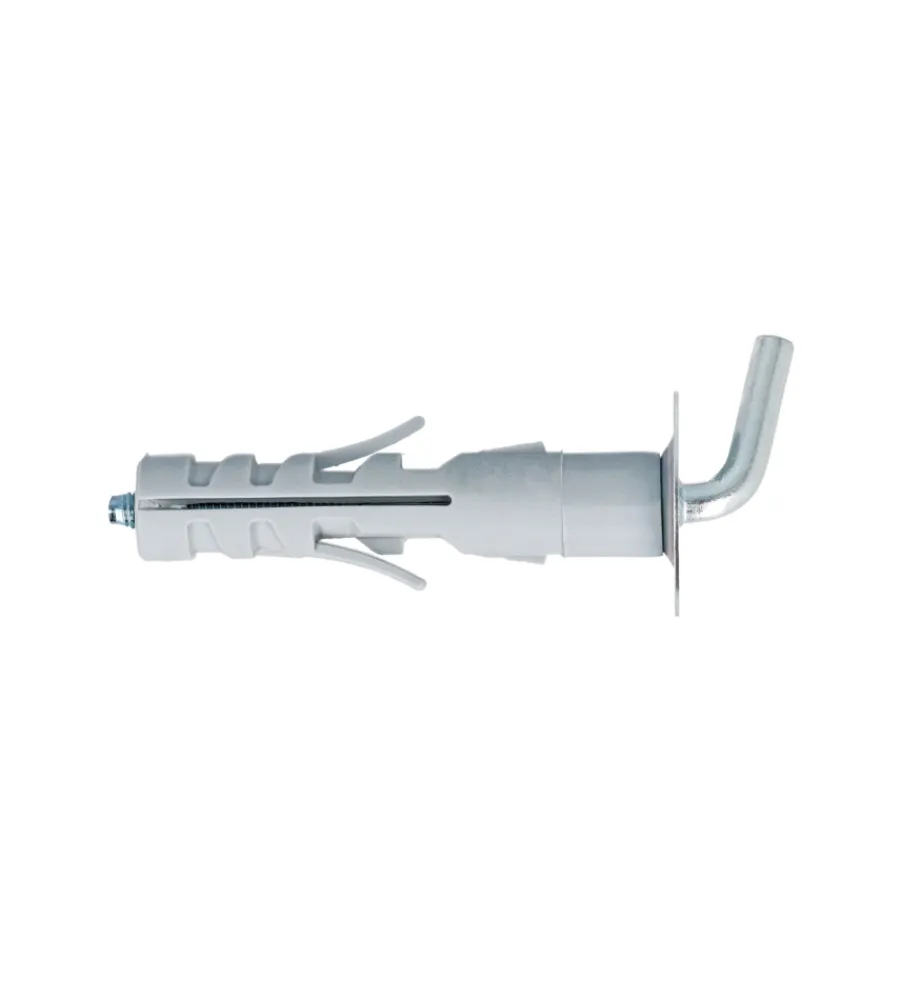 Best Tasselli in nylon ø 12 x 57 prolungati con gancio corto 4 pz. Sistemi Di Fissaggio