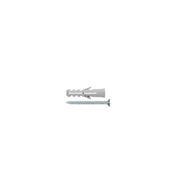 Discount Tasselli in nylon ø 8 x 40 senza collarino con viti tps 5,0 x 45 - 12 pz. Sistemi Di Fissaggio