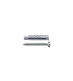Sistemi Di Fissaggio- Tasselli in nylon universali a 4 settori ø 6 x 30 con viti tps 4,5 x 40 - 15 pz.