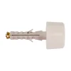 Clearance Tasselli nylon con paracolpi in gomma ø 9 x 45 bianco - 2 pz. Sistemi Di Fissaggio