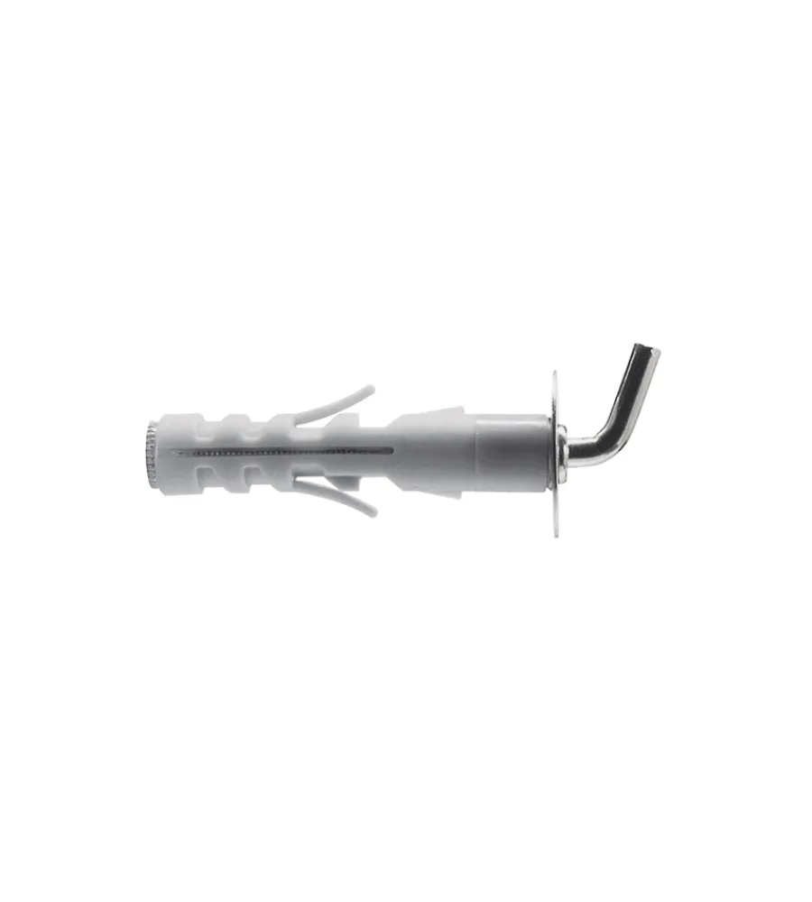Sistemi Di Fissaggio|Tasselli nylon prolungati con gancio corto ø 12 x 58 - 3 pz.