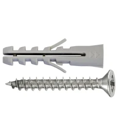 Sistemi Di Fissaggio|Tasselli universali nylon + viti t.p.s. - ø 5 x 25 - 25 pz.
