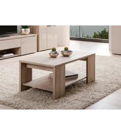 Hot Tavolino da caffe' con ripiano in quercia, 90,5x50,5x41,5 cm Tavolini