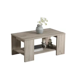 Hot Tavolino da caffe' con ripiano in quercia, 90,5x50,5x41,5 cm Tavolini