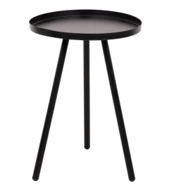 Tavolini|Tavolino salotto "dalton" nero, ø30 cm