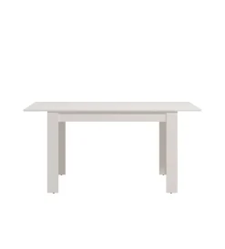 Discount Tavolo allungabile bianco lucido, 120-160x80x76,2 cm Tavoli