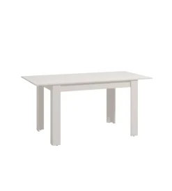 Discount Tavolo allungabile bianco lucido, 120-160x80x76,2 cm Tavoli