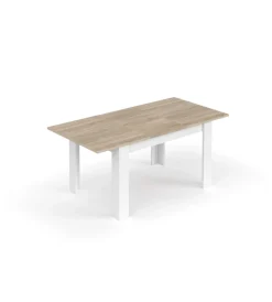 Tavoli- Tavolo allungabile rovere bianco, 140/190x90cm