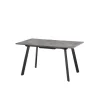 Tavoli- Tavolo allungabile "wilder" nero e cemento, 140-180x80x76 cm